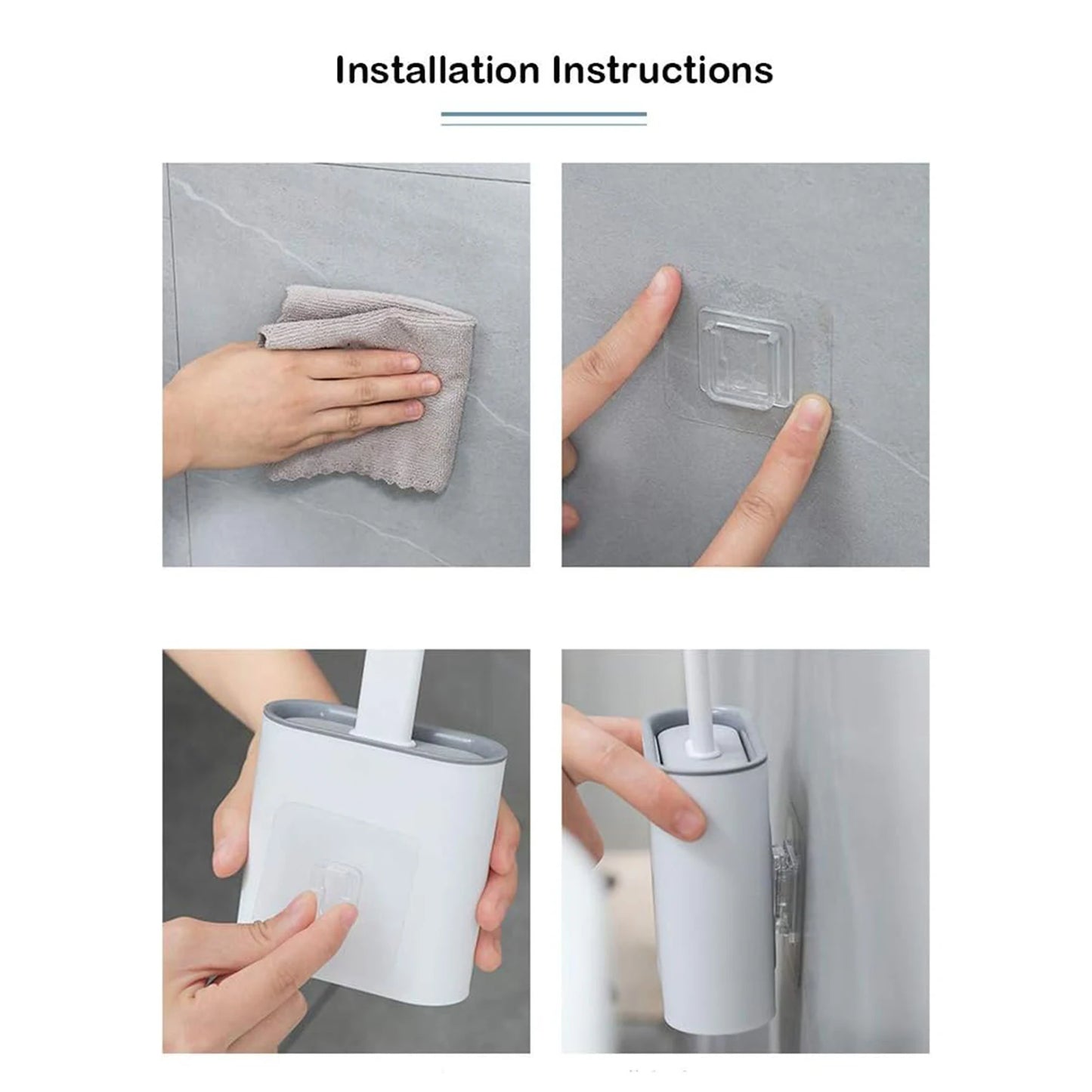 CleanEdge Mini™ Silicone Toilet Brush Set