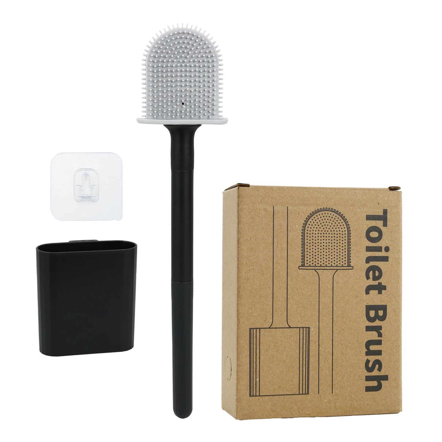 CleanEdge Mini™ Silicone Toilet Brush Set